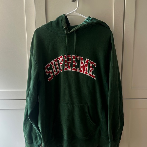 Supreme Hearts Arc Green Hoodie - Picture 3 of 12
